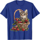 Strawberry Cat Animal Art Strawberry Fruit Cat Motif Drawing Women Kids T-Shirt - T-Shirt | Royal