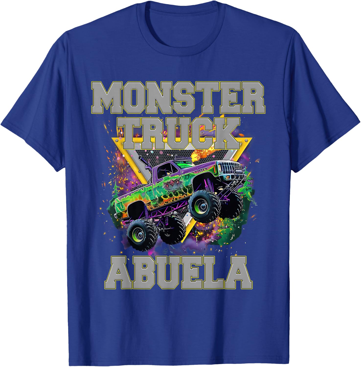 Monster Truck Abuela Monster Truck Are My Jam Truck Lovers T-Shirt - T-Shirt | Royal