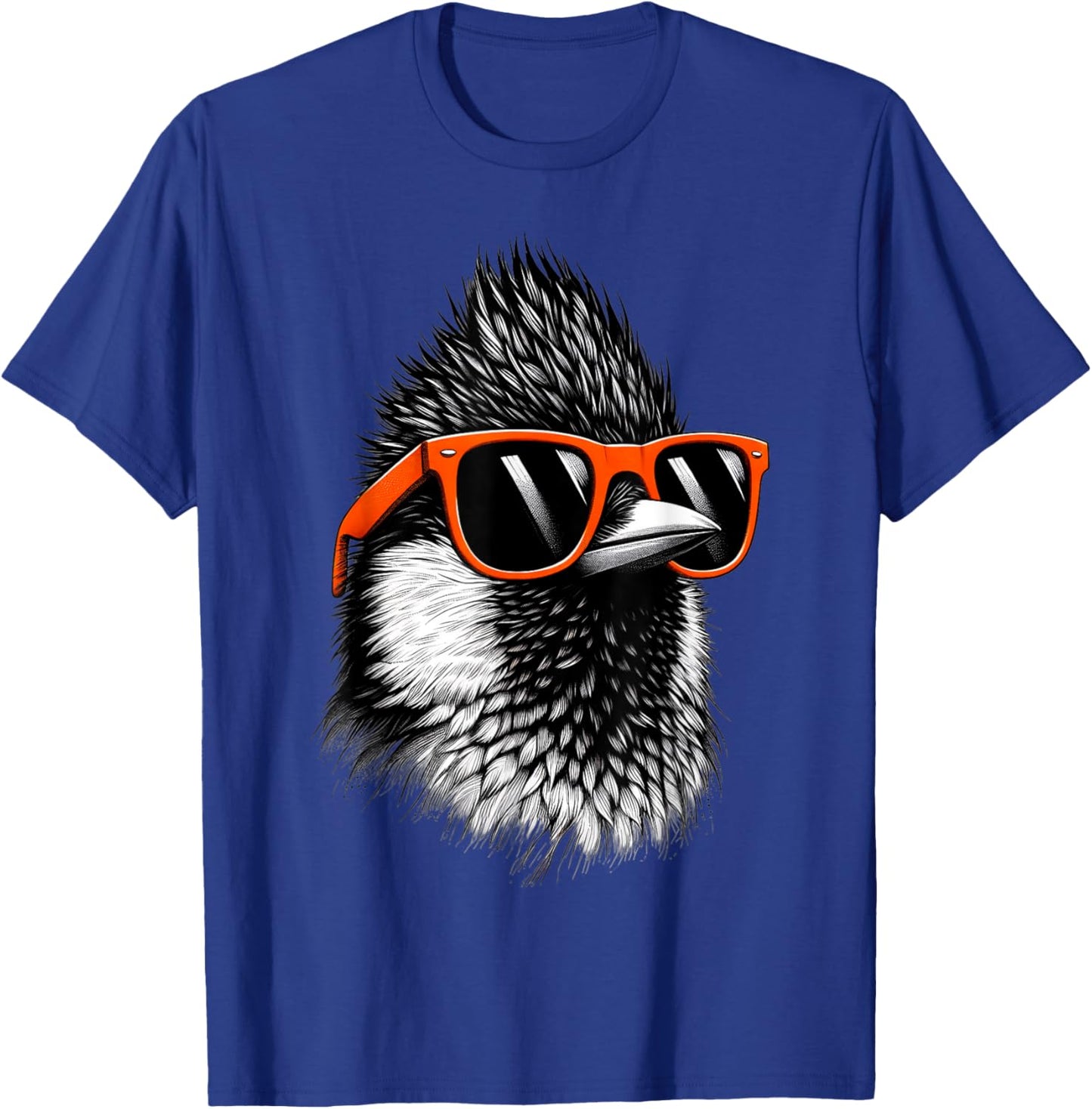 Cool Oriole Bird Wearing Sunglasses Graphic Art T-Shirt - T-Shirt | Royal