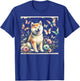 Shiba Inu and Butterflies T-Shirt - T-Shirt | Royal
