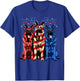 4th Of July German Shepherd American Flag Red White And Blue T-Shirt - T-Shirt | Royal