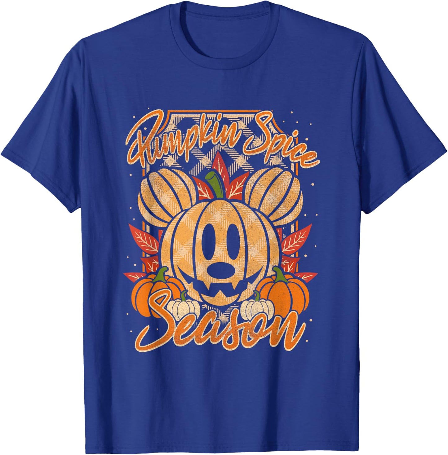 Disney Mickey and Friends Halloween Pumpkin Spice Chest Logo T-Shirt - T-Shirt | Royal