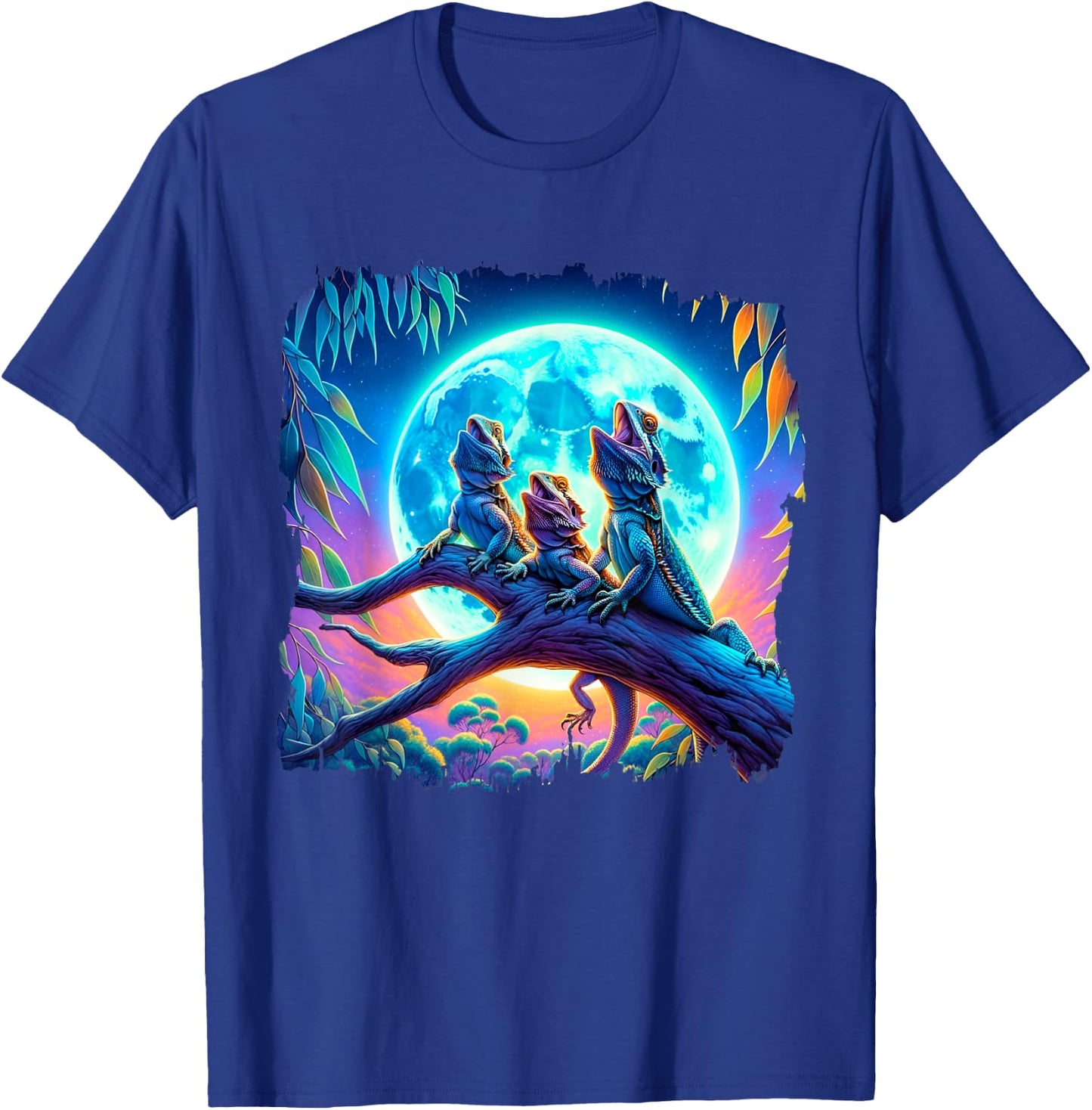 Bearded Dragons Howl At Moon Bearded Dragons Owner T-Shirt - T-Shirt | Royal