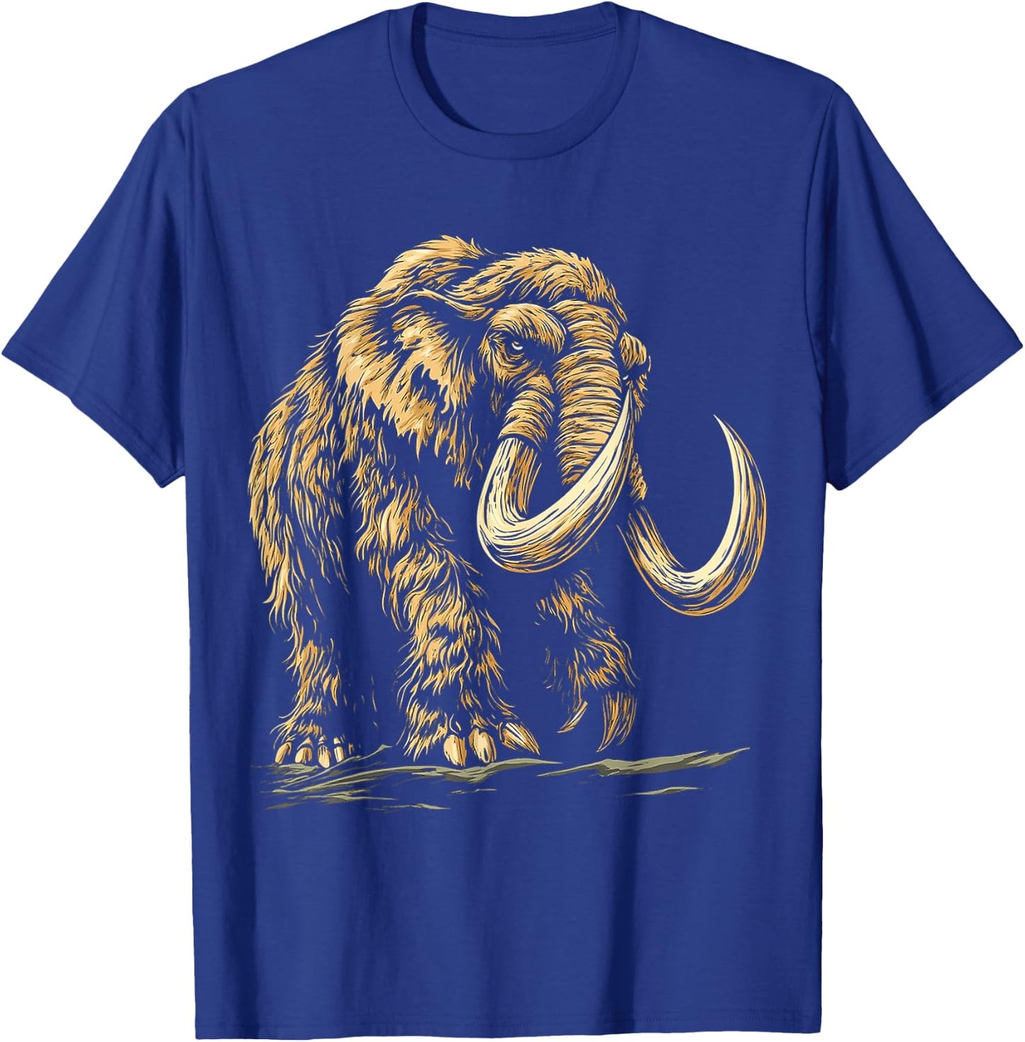 Mammoth Mythical Motif Fantasy Artwork Mammoth T-Shirt - T-Shirt | Royal