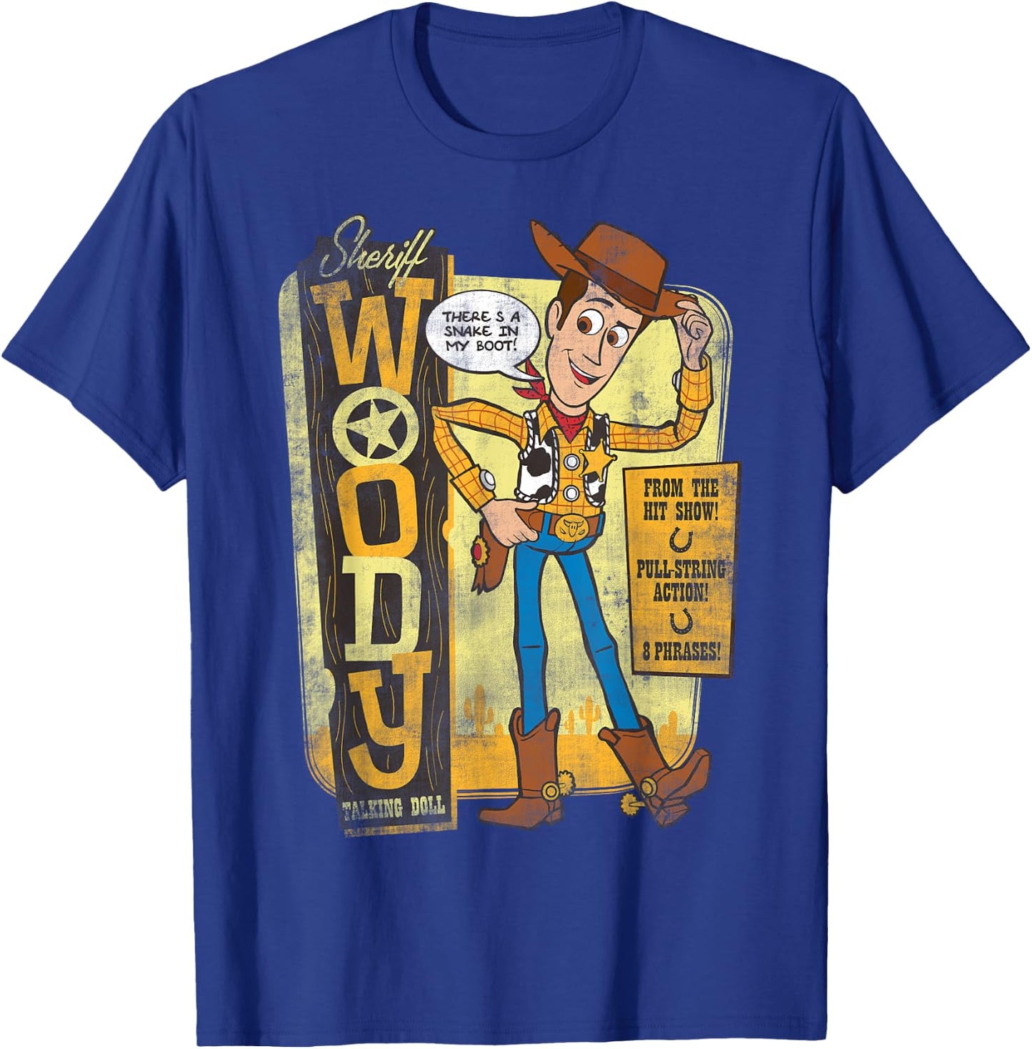 Disney Pixar Toy Story Sheriff Woody Talking Doll T-Shirt - T-Shirt | Royal