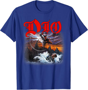 Dio – Holy Diver Cover on Grey T-Shirt - T-Shirt | Royal