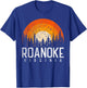 Roanoke Virginia VA Shirt Vintage 70s 80s 90s Retro Gift T-Shirt - T-Shirt | Royal