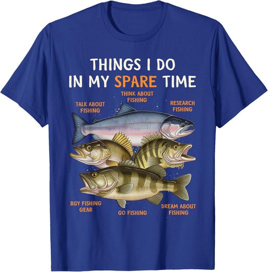 Funny Fishing Apparel , Youth and Boys | Bass Lovers T-Shirt - T-Shirt | Royal