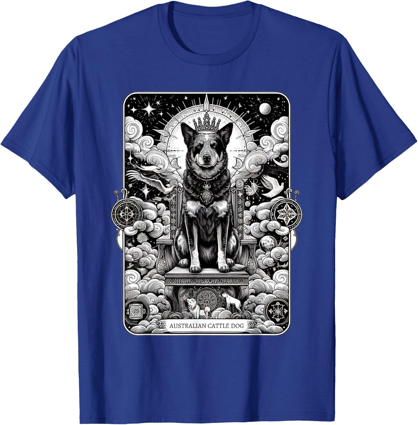 Australian Cattle Dog tarot card T-Shirt - T-Shirt | Royal