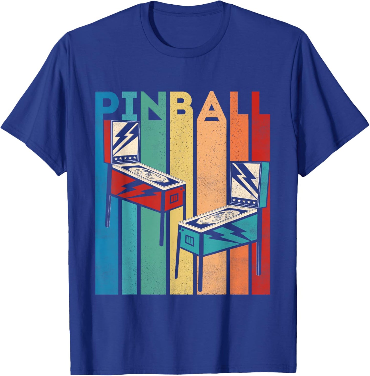 Pinball Retro Vintage Multiball Pinball Machine Arcade Game T-Shirt - T-Shirt | Royal