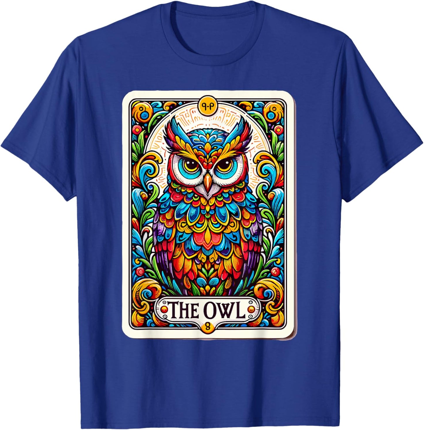 Psychic Tarot Card Owl Lover Shirt Mystic Owl T-Shirt - T-Shirt | Royal