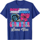 Burnouts or Bows GodMother Loves You Gender Reveal Party T-Shirt - T-Shirt | Royal
