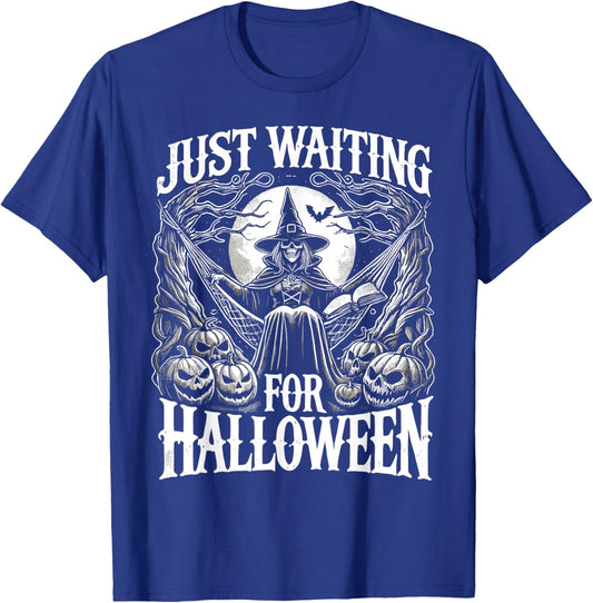 Summerween Halloween Summer Just Waiting For Halloween T-Shirt - T-Shirt | Royal