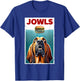 Funny Bloodhound and Hamburger Parody Jowls Dog Lover T-Shirt - T-Shirt | Royal