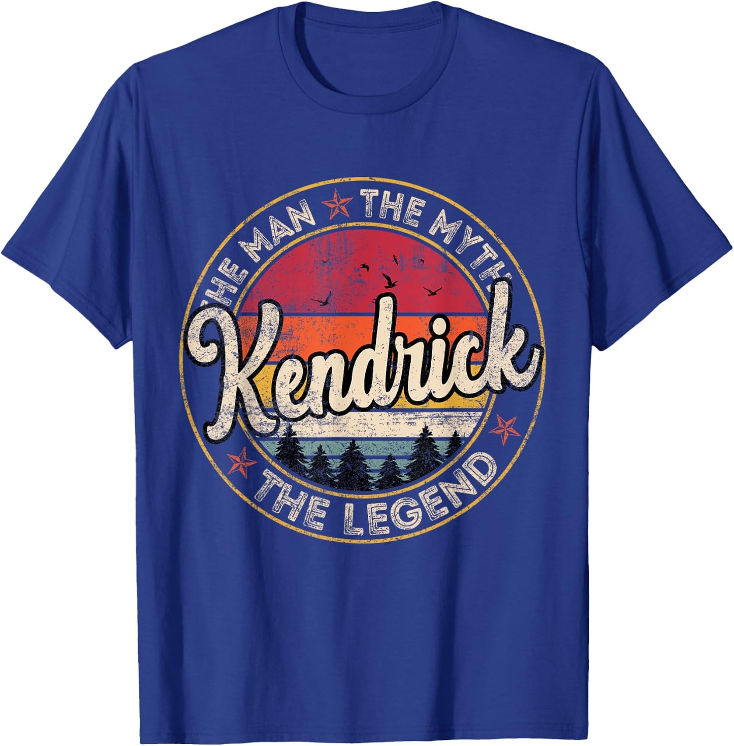 Kendrick The Man The Myth The Legend Personalized Name T-Shirt - T-Shirt | Royal