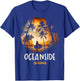 Oceanside California T-Shirt - T-Shirt | Royal