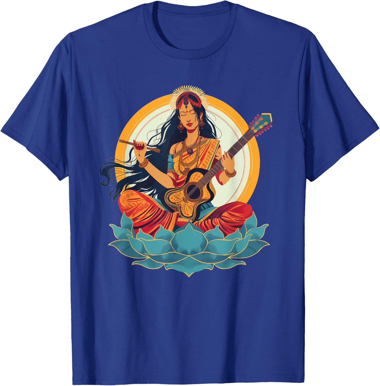 Saraswati 90s Retro T-Shirt - T-Shirt | Royal