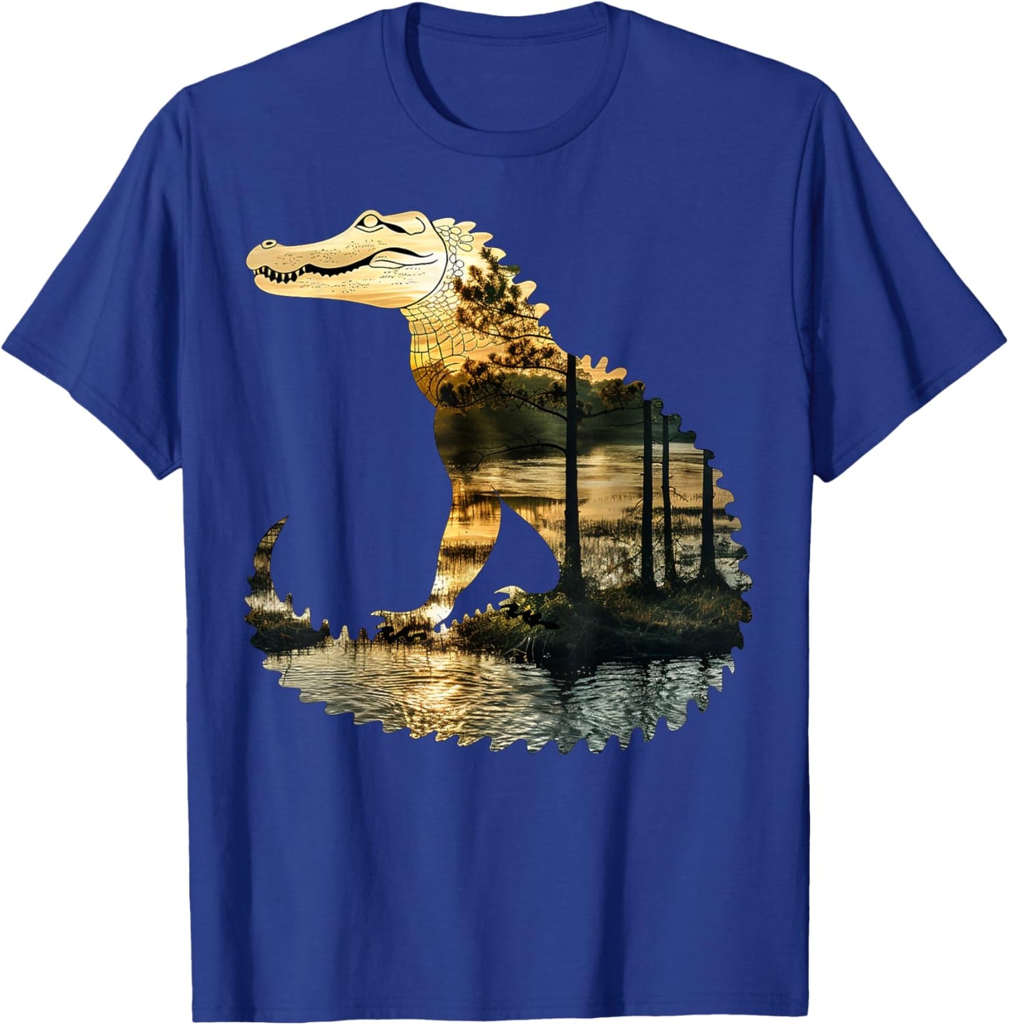 Wetlands, rivers Crocodile T-Shirt - T-Shirt | Royal