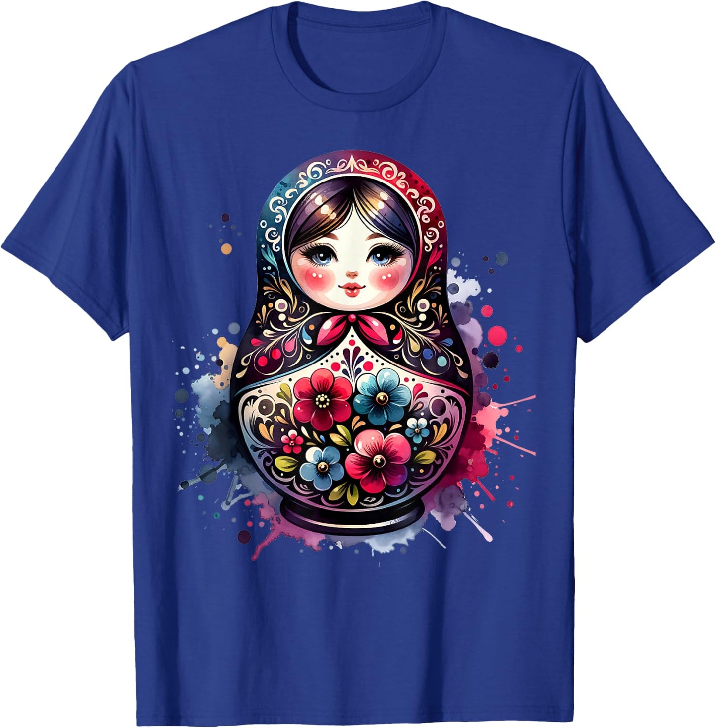 Russian Girl Matreshka Russia Russians Matryoshka T-Shirt - T-Shirt | Royal