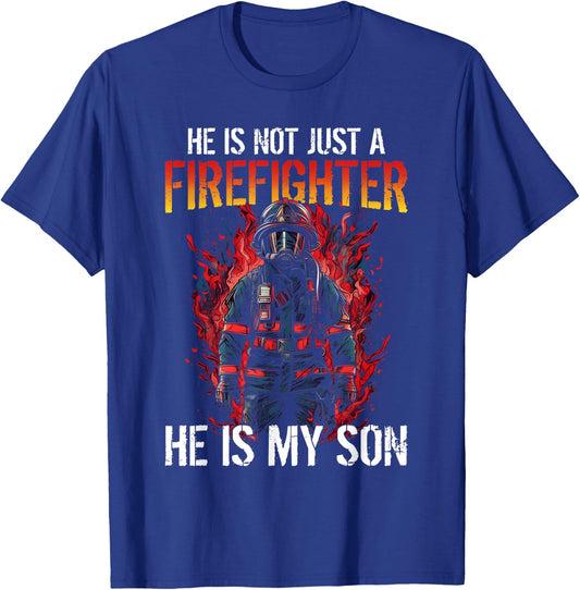 Firefighting My Son Is A Firefighter T-Shirt - T-Shirt | Royal