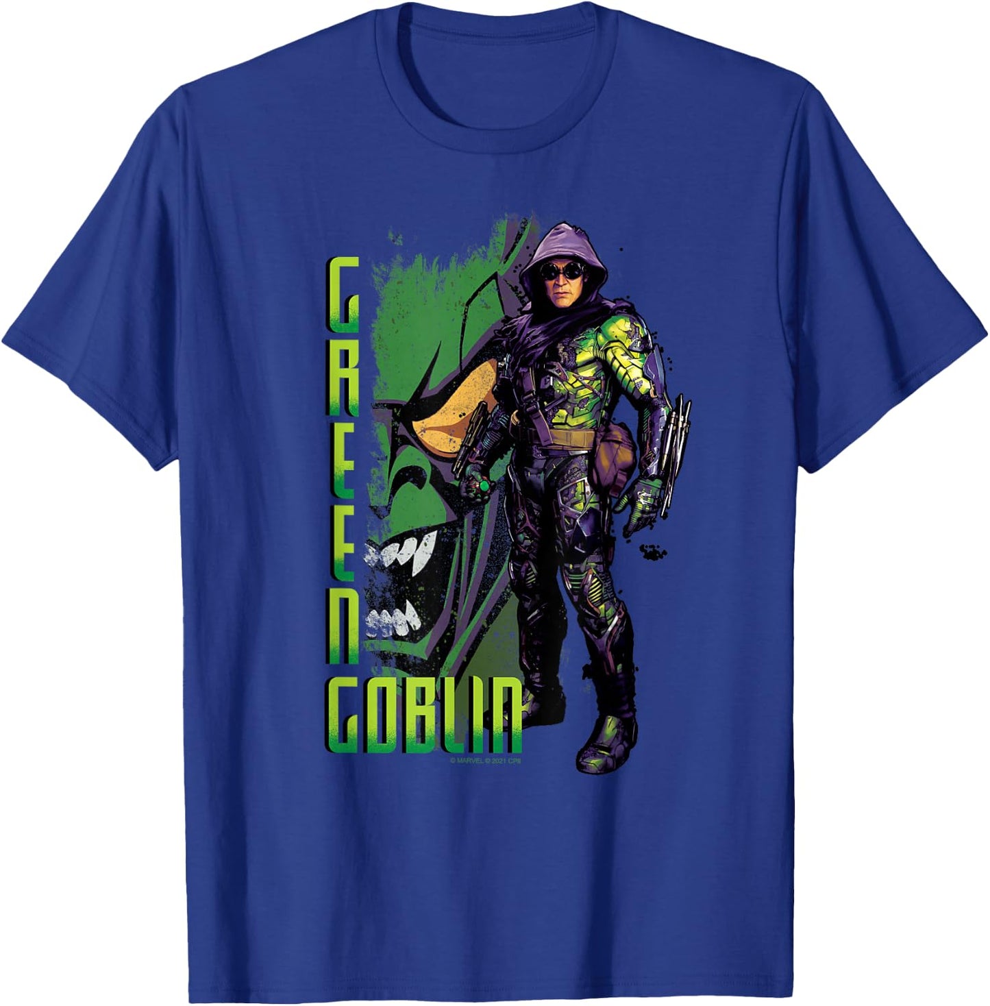Marvel Spider-Man: No Way Home Green Goblin Supervillain T-Shirt - T-Shirt | Royal