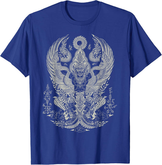 Thai Talisman Sak Yant Thailand Traditional Art Graphic T-Shirt - T-Shirt | Royal