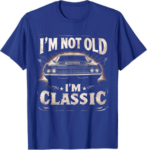 I'm Not Old I'm Classic Retro Vintage Funny Car Quote Saying T-Shirt - T-Shirt | Royal