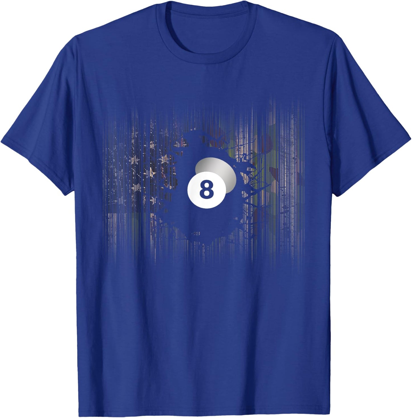 American Flag Camouflage Billiards Pool Player T-Shirt - T-Shirt | Royal
