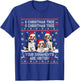 Beagle Dog Ugly Sweater Christmas Light Xmas Pajama T-Shirt - T-Shirt | Royal