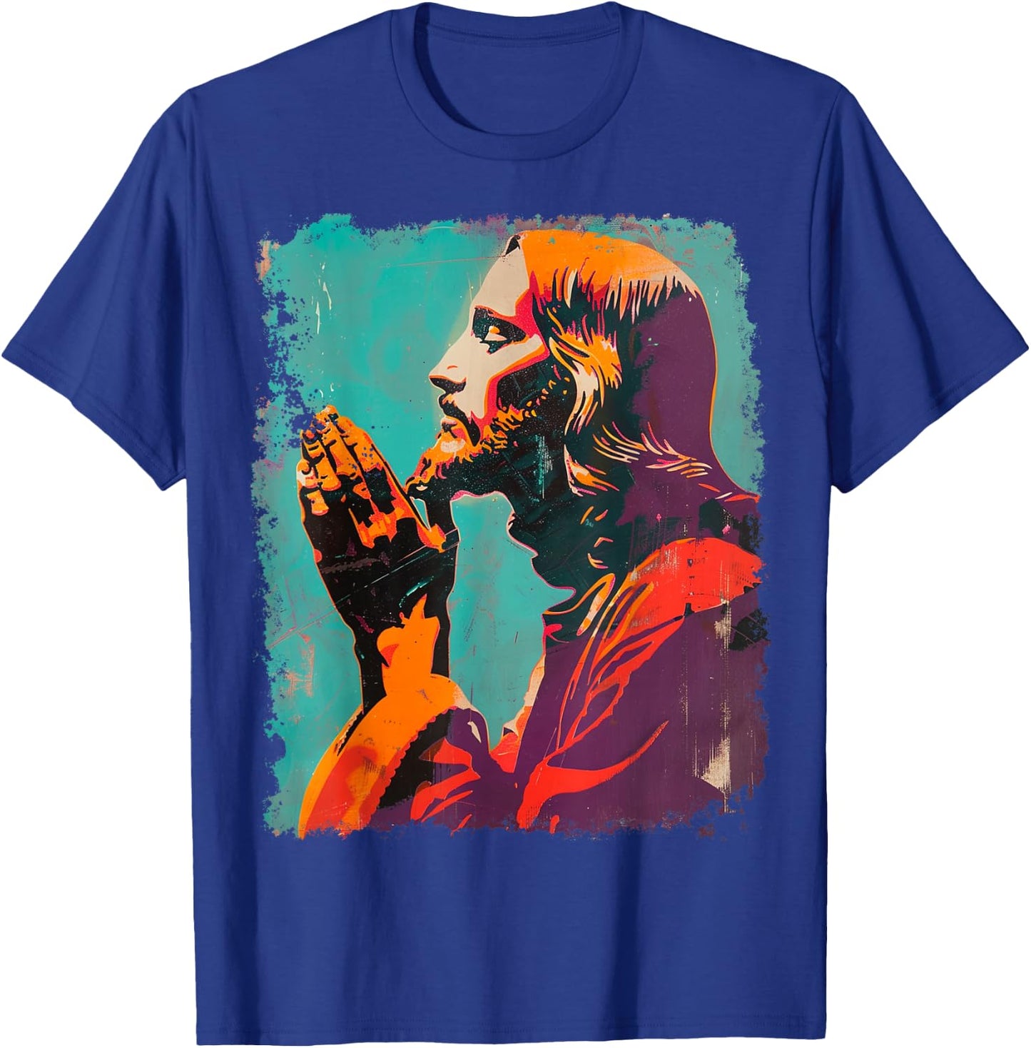 Jesus Christ Art T-Shirt - T-Shirt | Royal