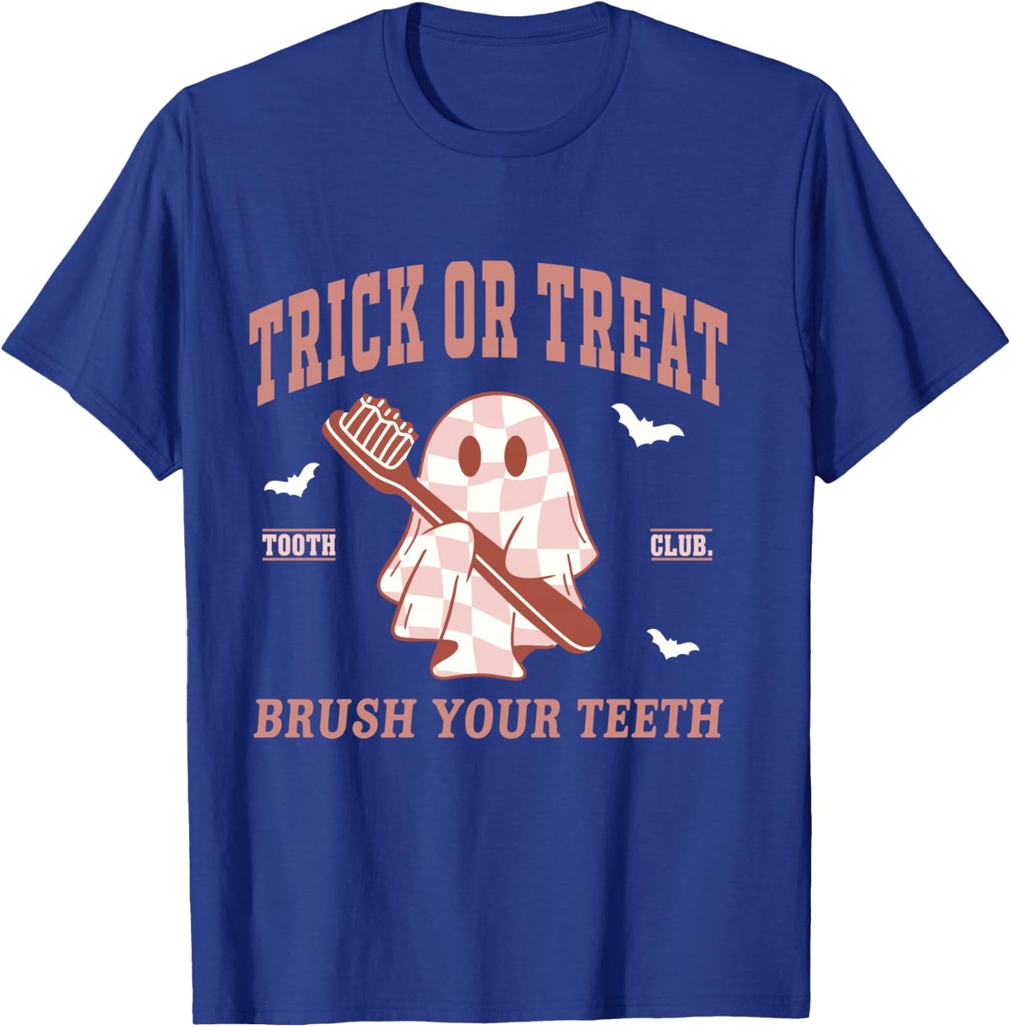 Trick Or Treat Dentist Ghost Dental Hygienist Halloween Fall T-Shirt - T-Shirt | Royal