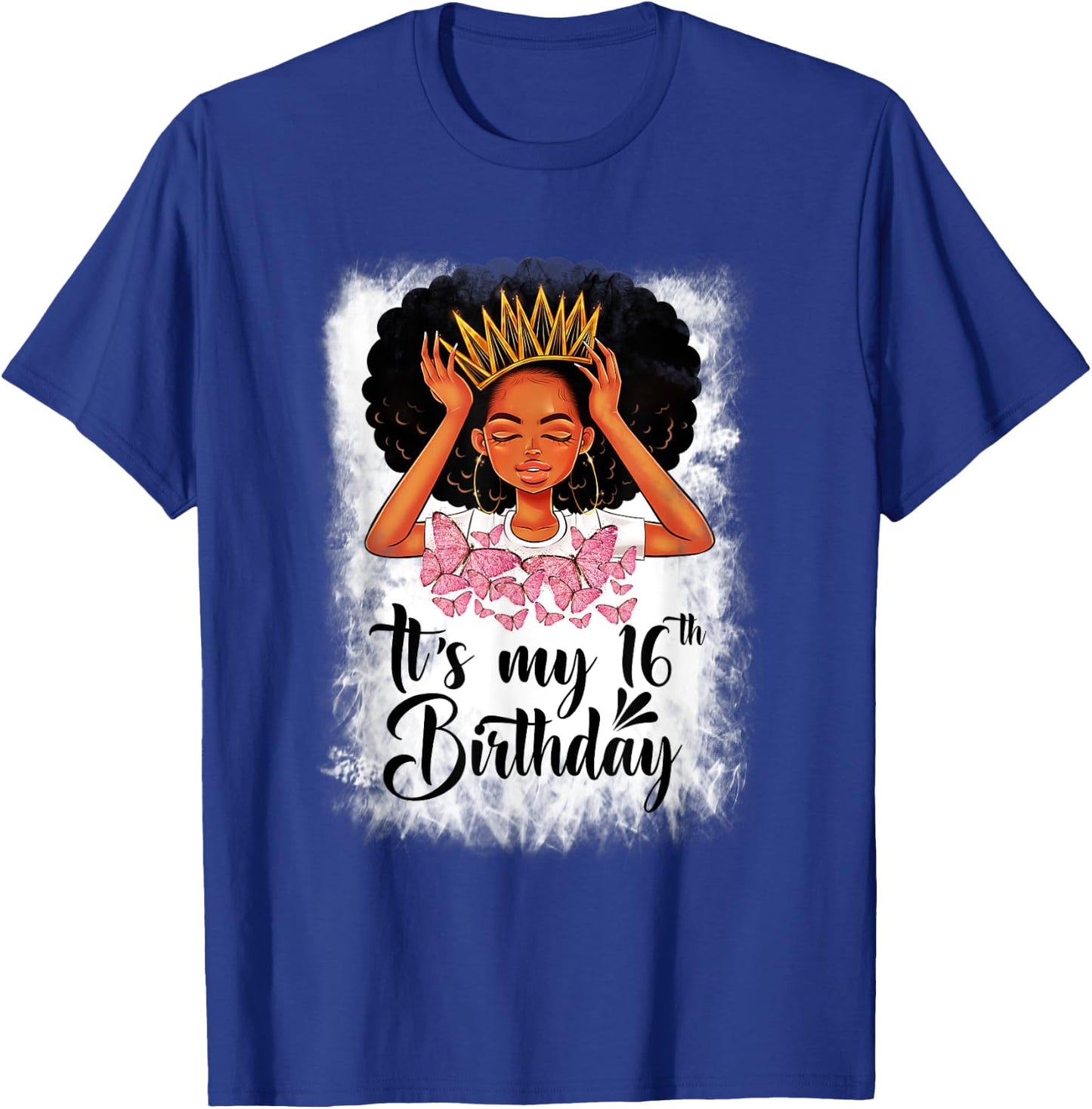 16 Year Old Gift Women Girls Teenager It's My 16th Birthday T-Shirt - T-Shirt | Royal