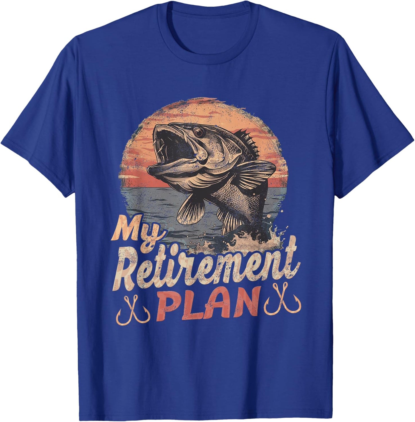 Funny "My Retirement Plan" - Fishing T-Shirt - T-Shirt | Royal
