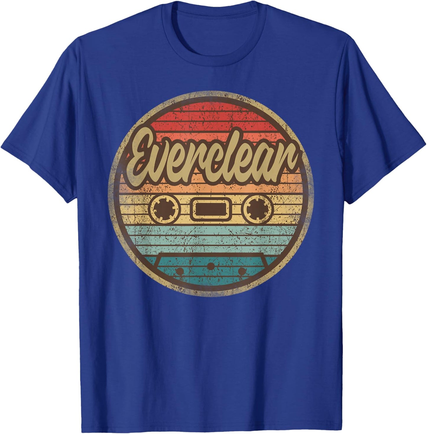 Vintage Eversclear Retro Musician 90s Rock Cassette T-Shirt - T-Shirt | Royal