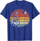 Skeleton Riding Bicycle Vintage Mountain Biking Skeleton T-Shirt - T-Shirt | Royal