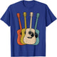Retro Acoustic Guitar Vintage Guitarist Cool Music Graphic T-Shirt - T-Shirt | Royal