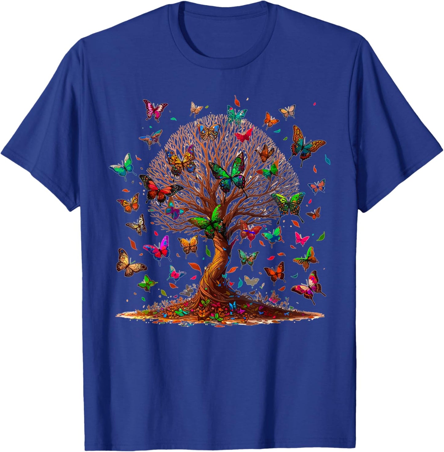 Butterfly Tree T-Shirt - T-Shirt | Royal