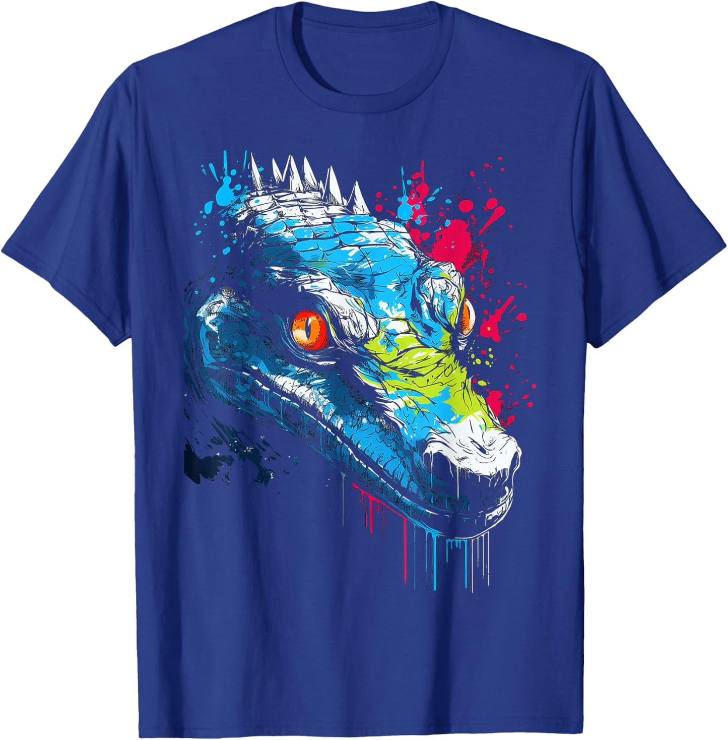 Crocodile Animal Graphic Illustration Crocodile T-Shirt - T-Shirt | Royal