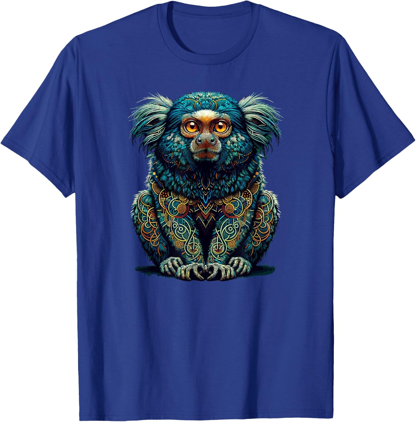 Mandala Art Dwarf Owl T-Shirt - T-Shirt | Royal