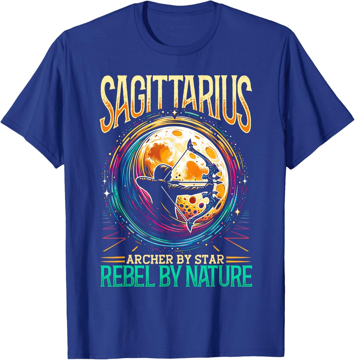 Sagittarius Zodiac Sign Moon Astrology Star Sign T-Shirt - T-Shirt | Royal