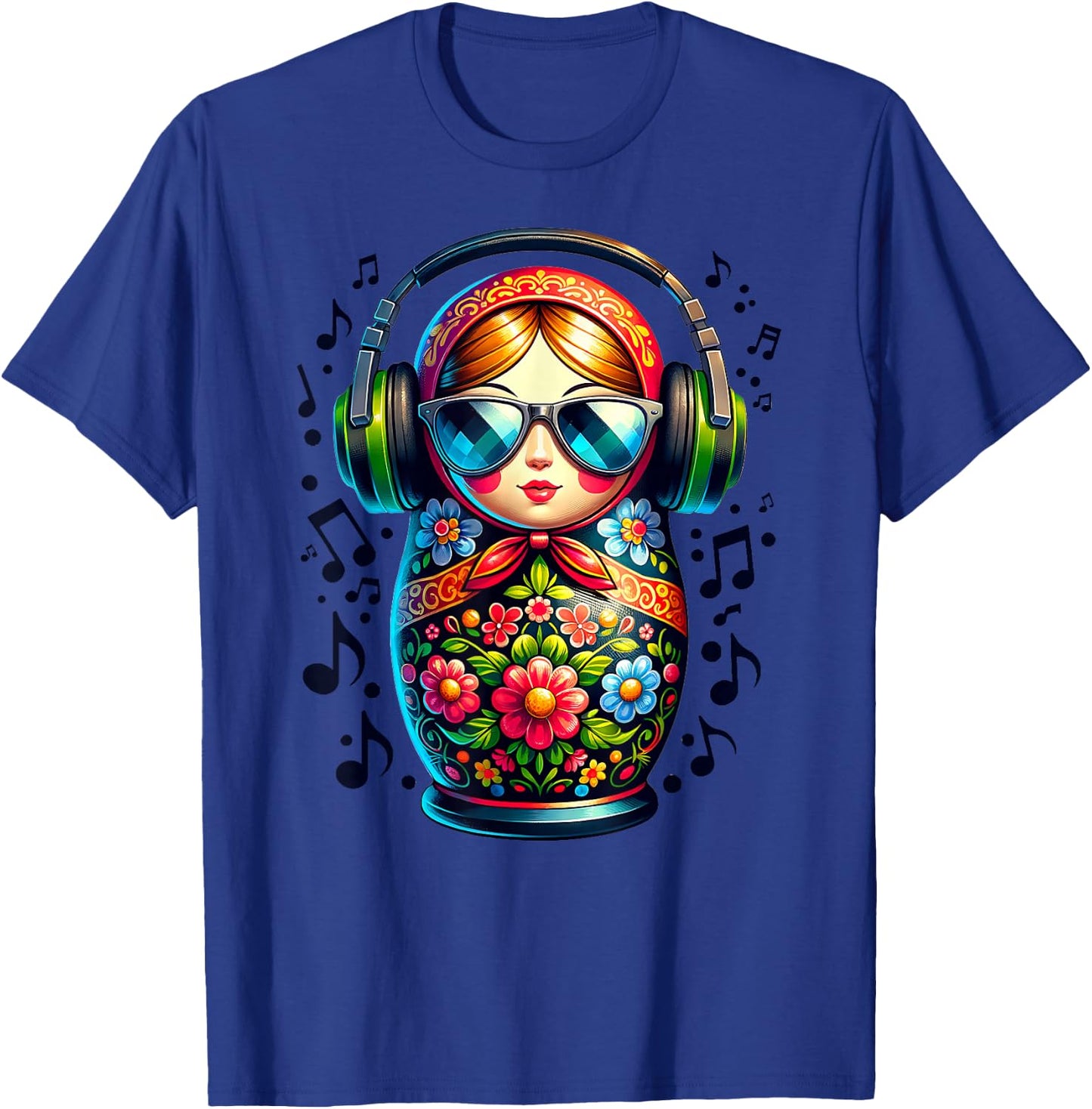 Russian Matryoshka Music Russia Russian Matryoshka T-Shirt - T-Shirt | Royal