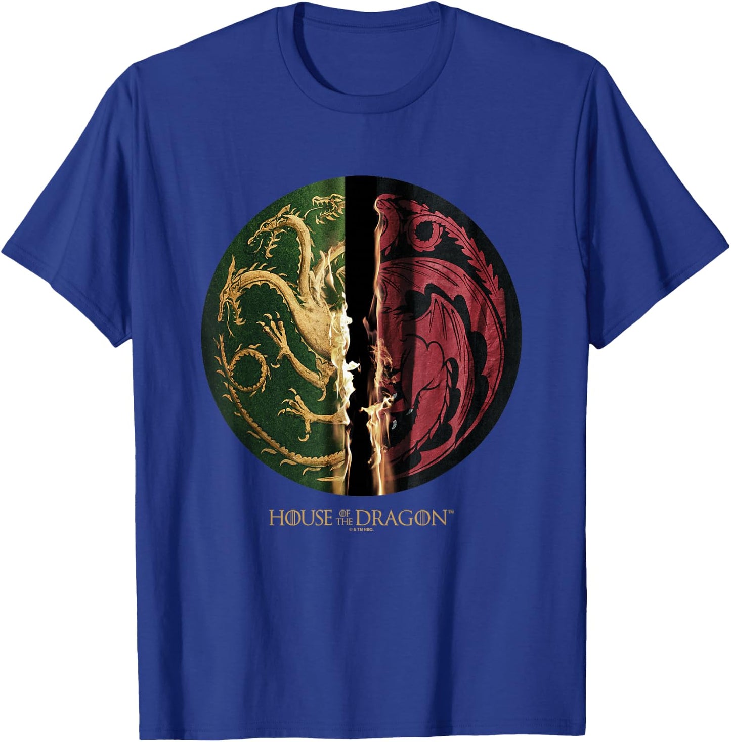 House of the Dragon Green VS Black House Targaryen Emblem T-Shirt - T-Shirt | Royal