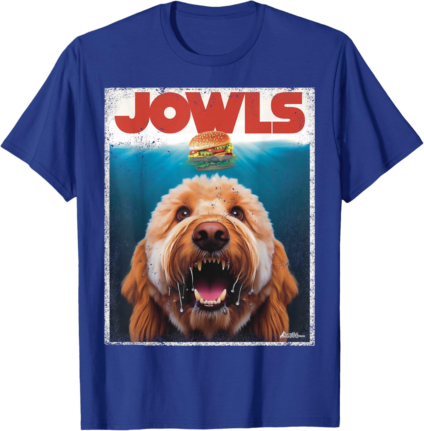 Funny Labradoodle Jowls , Fawn Lab Doodle Mom Top, Dad T-Shirt - T-Shirt | Royal