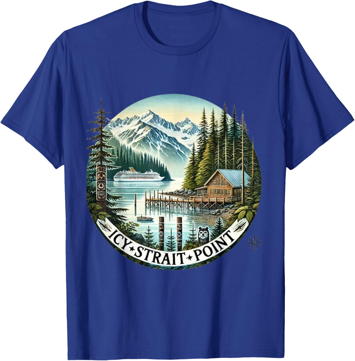 ICY Straight Point Alaska T-Shirt - T-Shirt | Royal