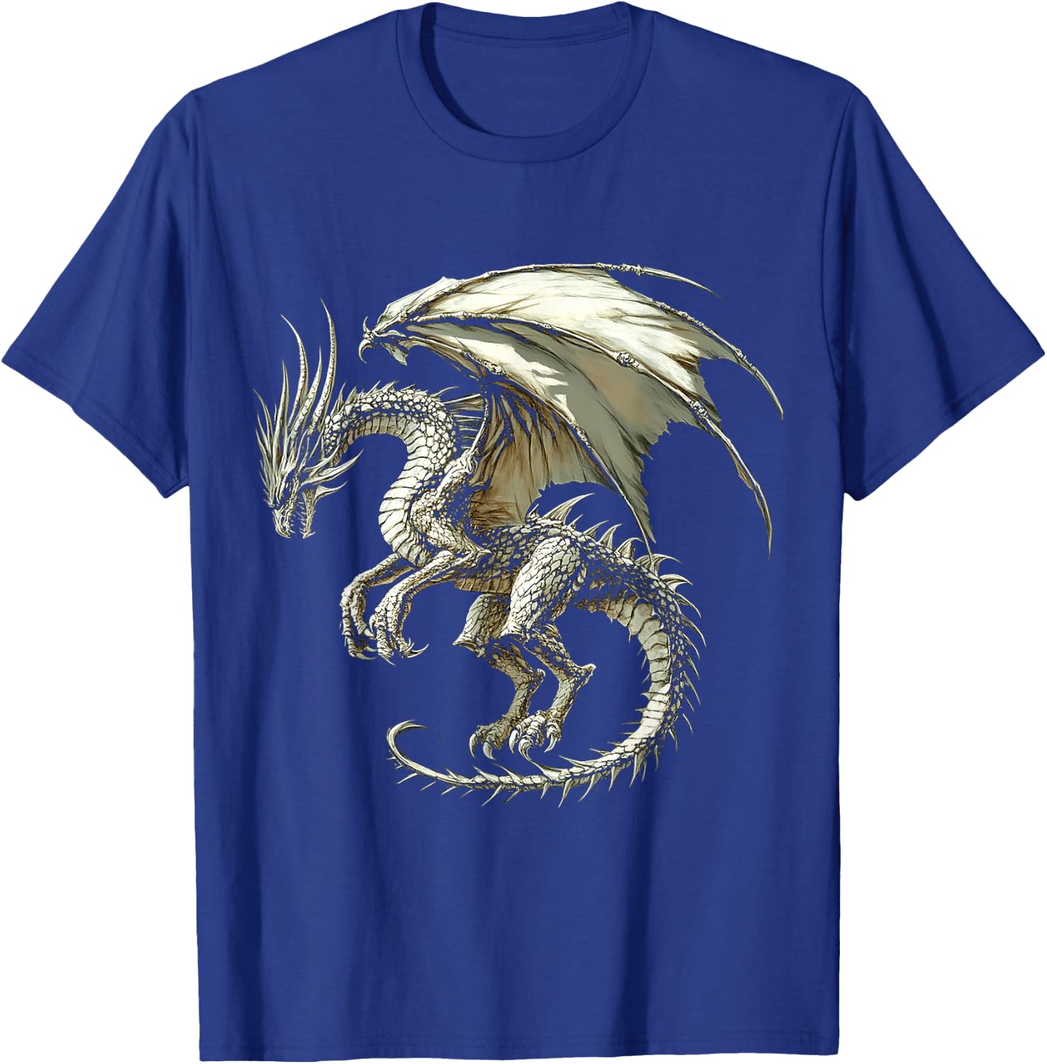 Knucker Dragon Motif Mythical Illustration Knucker Dragon T-Shirt - T-Shirt | Royal