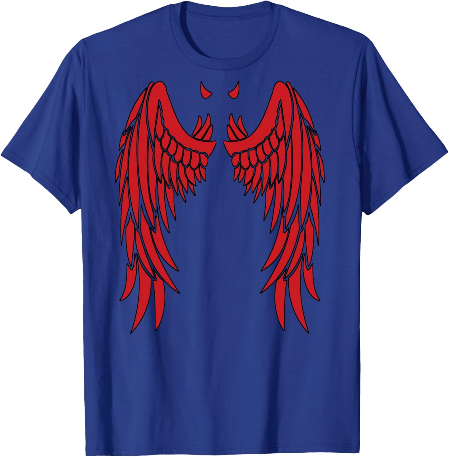 Devil Wings & Horn in Red | Back of Shirt Demon T-Shirt - T-Shirt | Royal