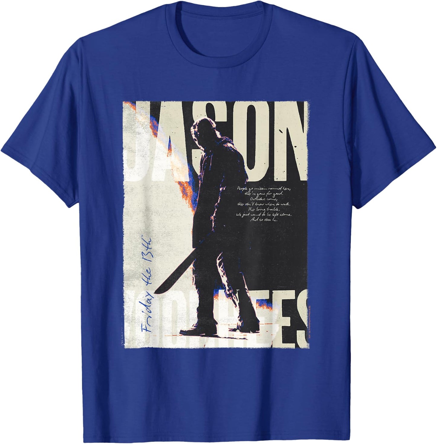 Friday The 13th Vintage Jason Voorhees T-Shirt - T-Shirt | Royal