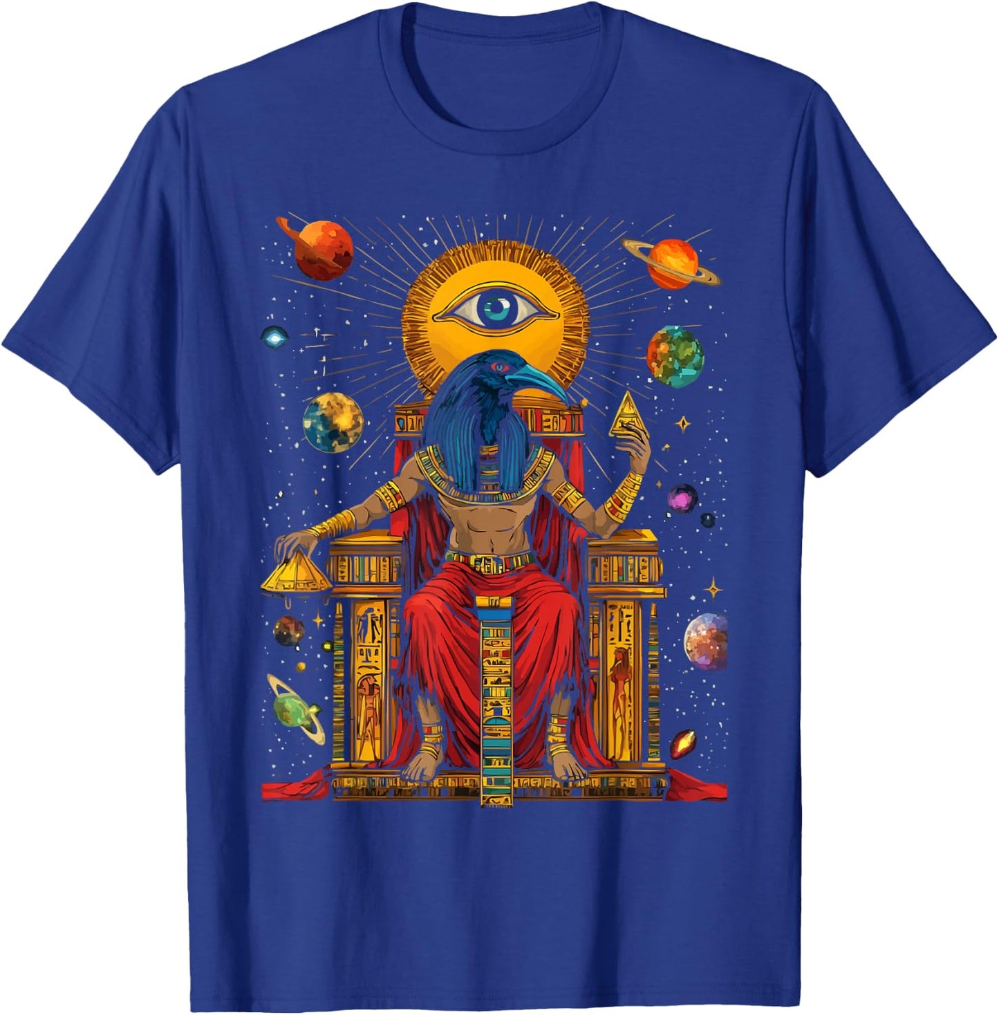 Thoth Egyptian God Egyptian Mythology Pyramid Ancient Egypt T-Shirt - T-Shirt | Royal