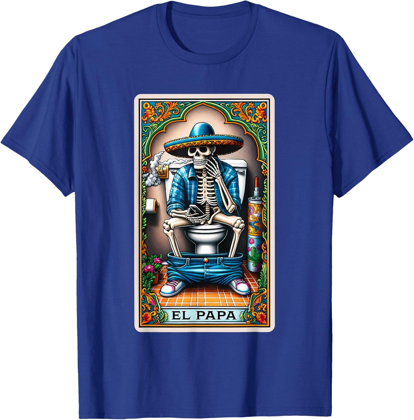 El Papa Latino Tarot Card Spanish Doing Dad Shit Fathers Day T-Shirt - T-Shirt | Royal