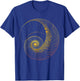 Fibonacci Spiral Ratio Math Mathematician Sacred Geometry T-Shirt - T-Shirt | Royal